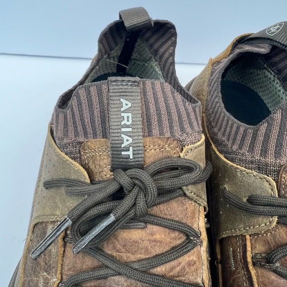 Ariat Men's Size 11D Brown Leather Casual Distressed Tan Dozer Shoe 10034019 - Picture 8 of 11